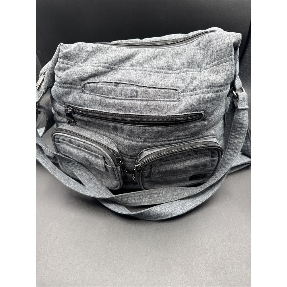 Lug Zipliner 2 Convertible Hobo Bag Backpack Dark Gray Thermal Pocket Travel